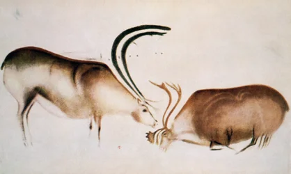 Cerf et biche, école magdalénienne, vers 13000 av. J.-C.